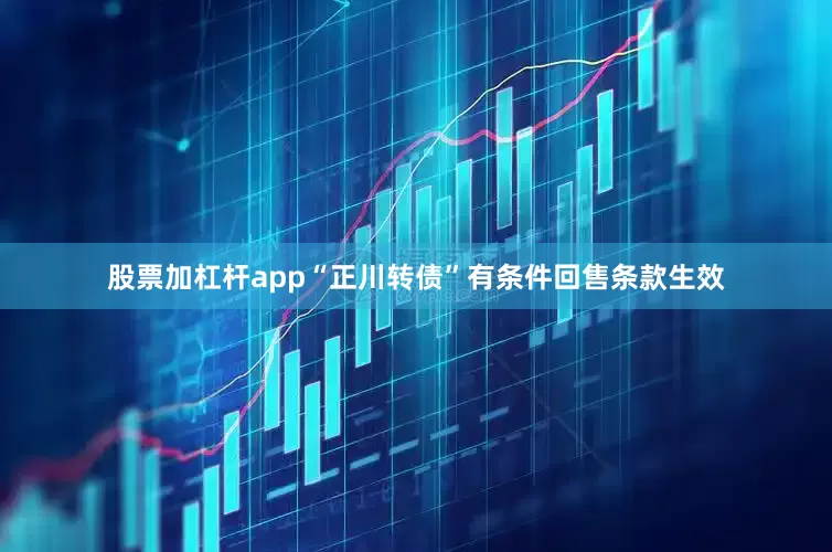 股票加杠杆app“正川转债”有条件回售条款生效